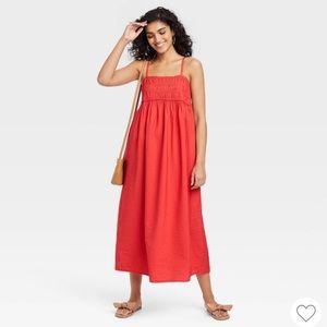Target red maxi dress